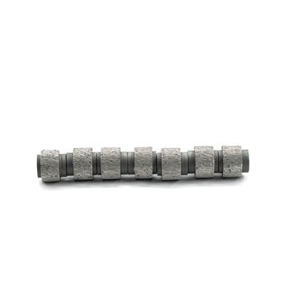 D11.0 mm Perles de scies à fil de diamant brasées sous vide pour outils à haute vitesse de coupe en blocs de pierre