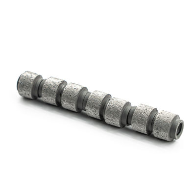 D11.0 mm Perles de scies à fil de diamant brasées sous vide pour outils à haute vitesse de coupe en blocs de pierre
