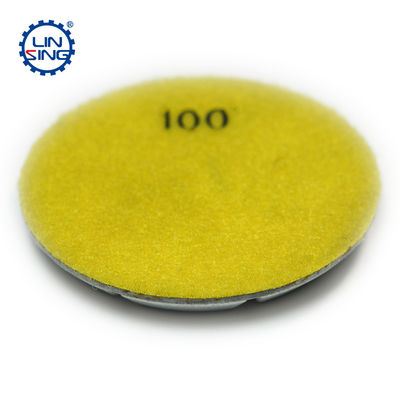 3" 4" de résine de liaison diamant broyage de coussin abrasif pour la surface du sol de béton sur le broyeur