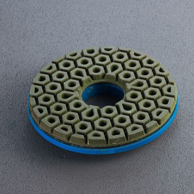Pad de polissage de résine de serrure à escargot de 125 mm sur mesure pour disque de meulage de granit