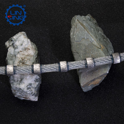 Scie à fil de diamant à ressort en caoutchouc pour la coupe de marbre et de béton