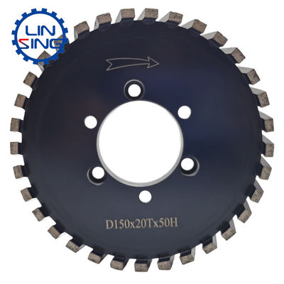 Roue de meulage à bords segmentés personnalisée en poudre de métal diamanté pour machine de meulage CNC