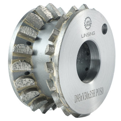 Roue de meulage de diamants segmentée à liaison métallique pour le profilage des bords de pierre de granit et de marbre
