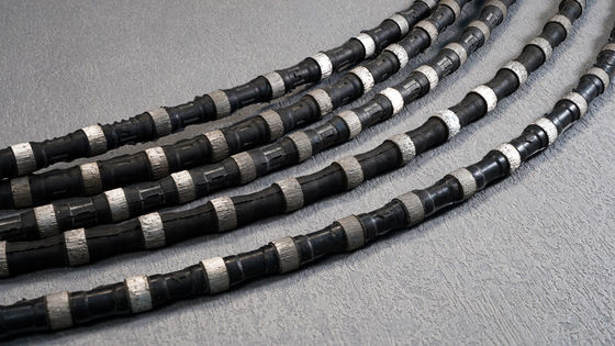 D11.5MM D12MM Corde de sciage à fil de diamant pour la coupe mixte acier-béton dans les carrières de pierre