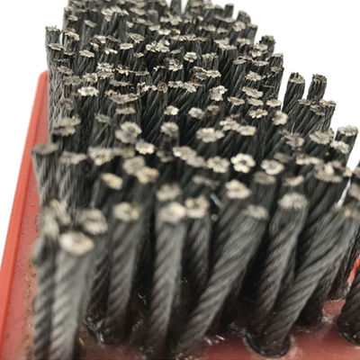 Support OBM personnalisé 100 mm-300 mm Nylon Francfort Brosse abrasive pour le traitement de la pierre