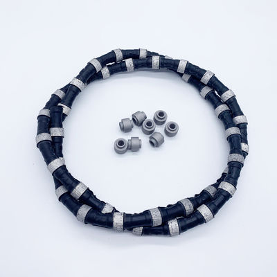 Support personnalisé de la scie à fil de diamant 11,5 mm corde à perles sintrée pour l'exploitation minière de carrière de marbre