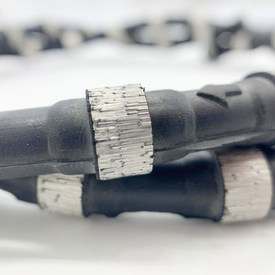 Support personnalisé de la scie à fil de diamant 11,5 mm corde à perles sintrée pour l'exploitation minière de carrière de marbre