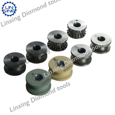 45-120 mm Pièces de routeur diamantées brasées sous vide pour les bords de pierre Full Bullnose