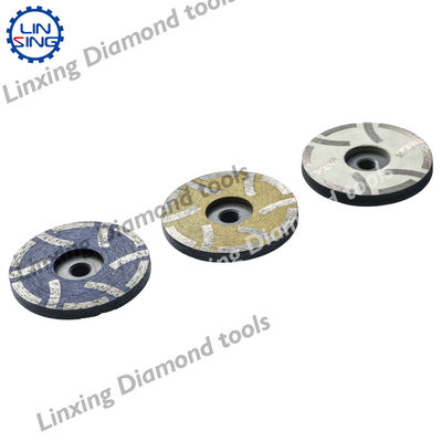 Des roues de tasse de broyage au diamant bleu en conception avec support ODM et grès personnalisé