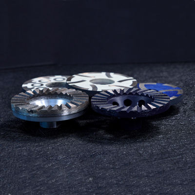 Des roues de tasse de broyage au diamant bleu en conception avec support ODM et grès personnalisé