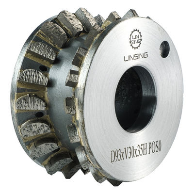Roue à diamants à résine segmentée pour le profilage manuel pour les bords de pierre de granit et de marbre