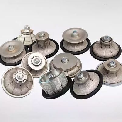 Poussière métallique Diamant 98mm F30 Roue de profilage de broyage de pierre Bit Router Bit électroplaté