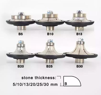 Pièces de routage électroplaquées en diamant V30 D75MM pour le profilage et le meulage de pierres de précision