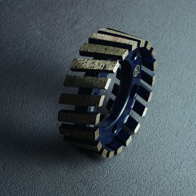 Roue de collage CNC turbo à diamants segmenté flexible et durable Roue de 86 mm