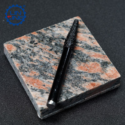 10 mm de pièce de sculpture en pierre diamantée brasée sous vide avec fonction de gravure et revêtement TiCN