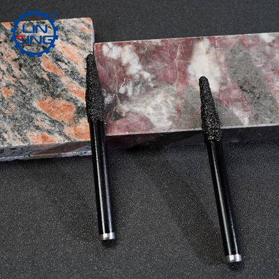 10 mm de pièce de sculpture en pierre diamantée brasée sous vide avec fonction de gravure et revêtement TiCN