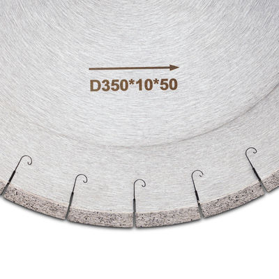Lampe de scie au diamant brasée à haute fréquence D350mm pour couper efficacement le marbre de Dekton