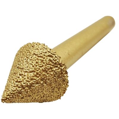 Pièces de gravure à tête de diamant à brasage sous vide de précision pour les projets de gravure en pierre