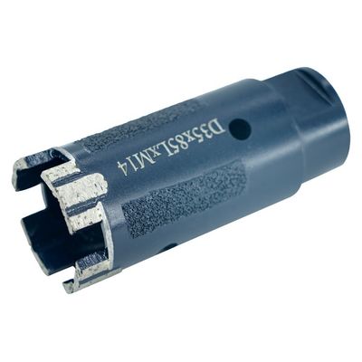 Perçage à sec en pierre de granit rouge 35 mm avec adaptateur M14 et poudre de fer