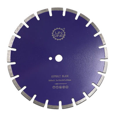 Lampe de scie à diamants segmentée en poudre pour la coupe d'asphalte