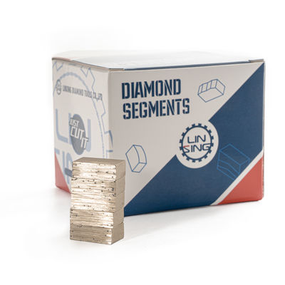 Segment de diamants professionnels pour la coupe de marbre avec une seule lame et une forme de sandwich