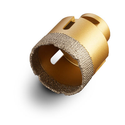 Forage au noyau de diamant brasé sous vide pour forage précis dans le marbre et la pierre de quartz