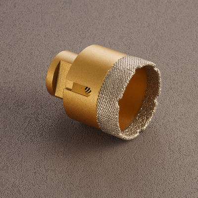 Forage au noyau de diamant brasé sous vide pour forage précis dans le marbre et la pierre de quartz