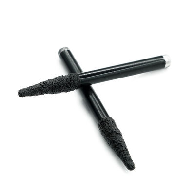 Diamant brasé sous vide 6 mm 8 mm coupeuse de fraisage gravure V bits plat pour la sculpture en marbre