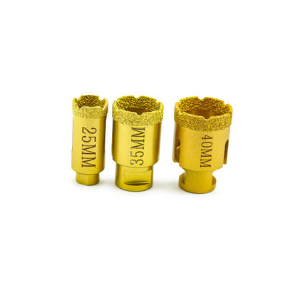 Outils de forage au diamant à brasage sous vide de différentes tailles et types de connexions