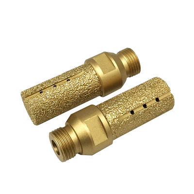 4 types d'outils diamantés pièces de doigt brasées sous vide pour le forage de trous de tuiles de porcelaine