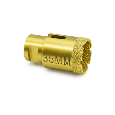 Forages à base de diamants secs et outils de forage brasés sous vide pour broyeuses à angle
