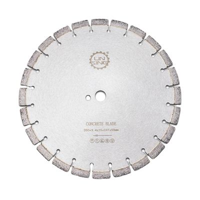 Disque de coupe humide en diamant segmenté de 14 pouces pour la coupe précise du béton armé