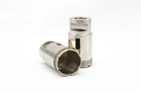 6 mm pièces de doigts de diamants brasées sous vide pour le forage de marbre Taux d'alimentation 24-48 " par minute