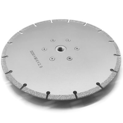 Disque de découpe de diamants de 230 mm Lamelle de scie brasée sous vide pour découper des carreaux de marbre métallique