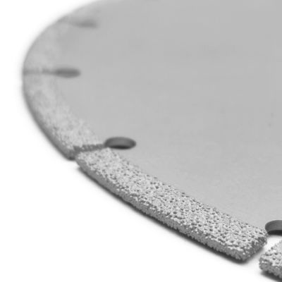Disque de découpe de diamants de 230 mm Lamelle de scie brasée sous vide pour découper des carreaux de marbre métallique