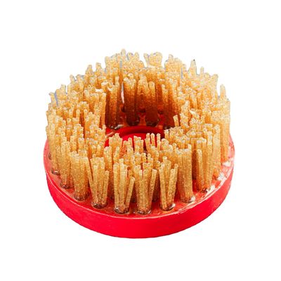 Brosse de broyage ronde pour l'abrasif au diamant sur la surface du cuir, de la pierre et du marbre