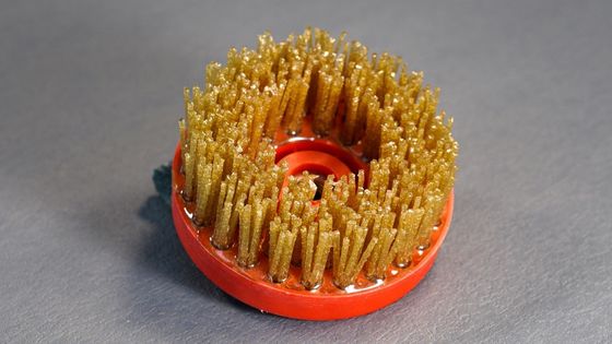 Brosse de broyage ronde pour l'abrasif au diamant sur la surface du cuir, de la pierre et du marbre