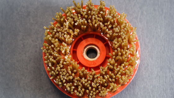 Brosse de broyage ronde pour l'abrasif au diamant sur la surface du cuir, de la pierre et du marbre