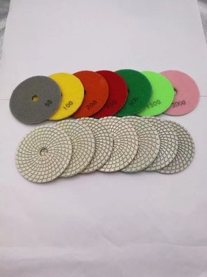 Pad de polissage humide de 125 mm pour le polissage du granit, du marbre et de la pierre