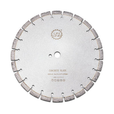 Outils diamantés personnalisés Disque de découpe de diamants de 350 mm pour l'épaisseur de la lame de béton de 3 mm