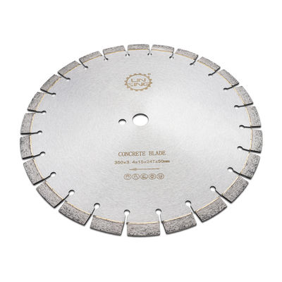 Outils diamantés personnalisés Disque de découpe de diamants de 350 mm pour l'épaisseur de la lame de béton de 3 mm