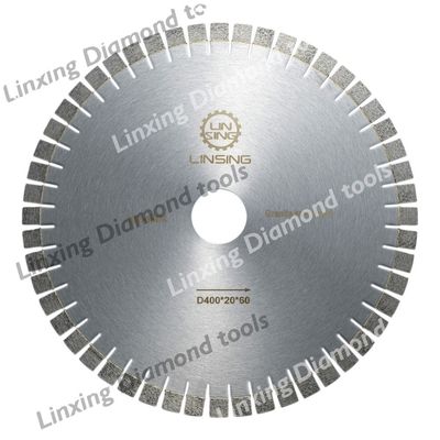 Lames de scie à diamants argentés/noirs de haute performance pour la découpe du granit de pierre
