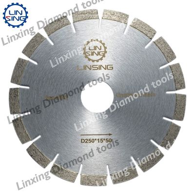 Lames de scie à diamants argentés/noirs de haute performance pour la découpe du granit de pierre