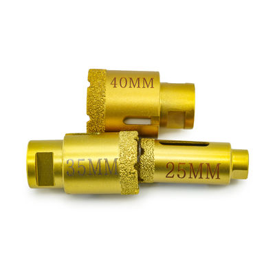 Partie de forage au diamant brasé sous vide pour diamètre de marbre 19-125 mm
