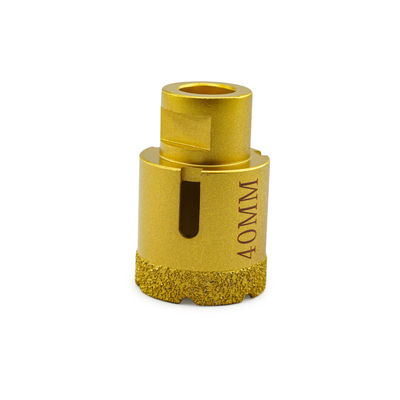 LINSING pièces de forage à base de diamants à vide brasées CNC pour le forage de pierre de 19 à 125 mm de diamètre