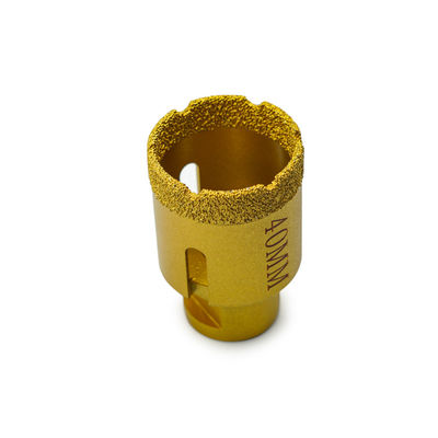 LINSING pièces de forage à base de diamants à vide brasées CNC pour le forage de pierre de 19 à 125 mm de diamètre