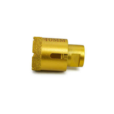 LINSING pièces de forage à base de diamants à vide brasées CNC pour le forage de pierre de 19 à 125 mm de diamètre