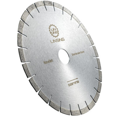 Coupe de granit faite simple 350 mm lame de scie à diamant avec 40 * 3.2 * 10 mm taille du segment