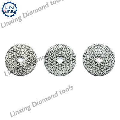 4'' Outils de polissage de diamants pour granit Marbre pierre 3 étapes Pads Abrasifs Papier de sable