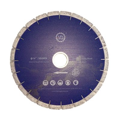 Disque de coupe de pierre de granit 14'' lame non pliante avec outil de machine à lame de pont laser